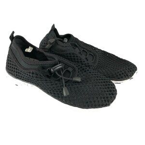 Dreamcity Womens Sneakers Mesh Breathable Drawstring Black Size 6.5